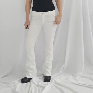 White‎ House Black Market White Skinny Flare Jeans